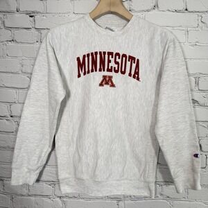 Vintage‎ Minnesota University Champion Reverse Weave Crewneck Sweatshirt Youth L